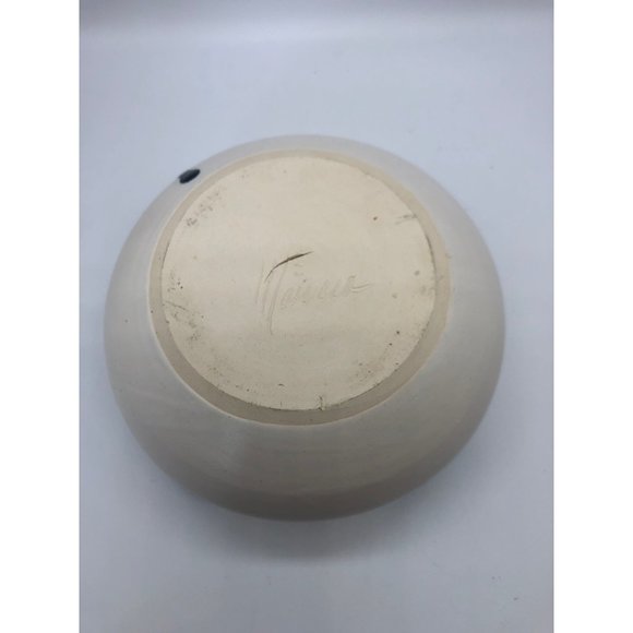 Pottery Bowl Blue/Navy drip glaze 5.5" diameter - Picture 4 of 4